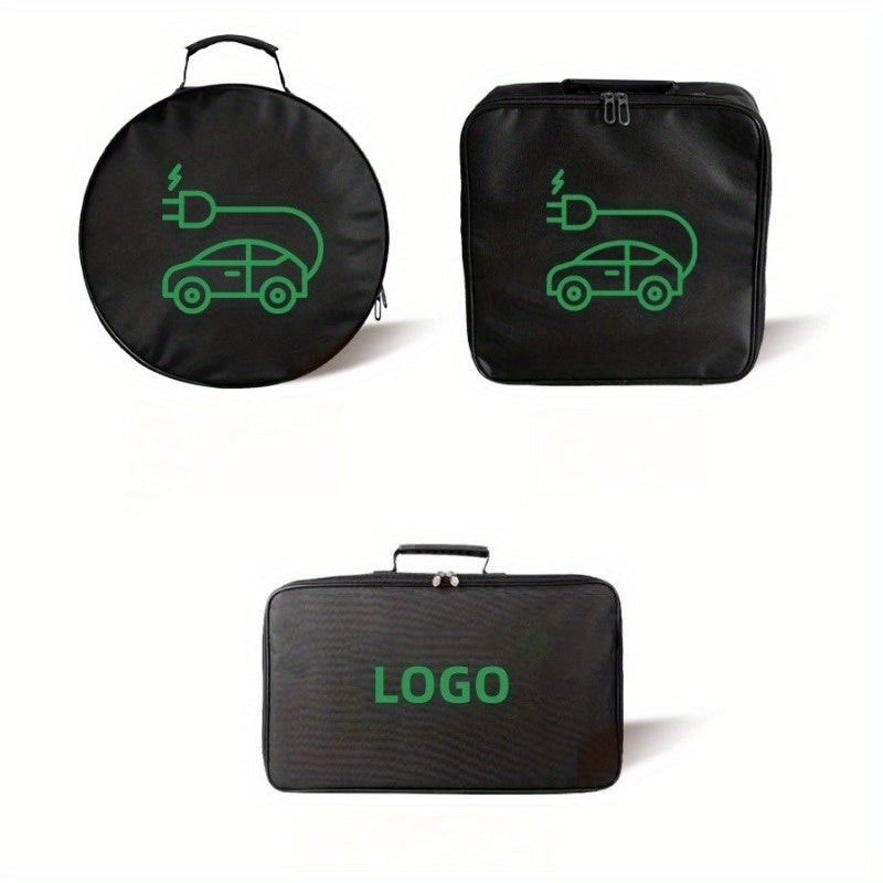 Electric Vehicle Charging Gun Cable Storage Bag Organizer for Car