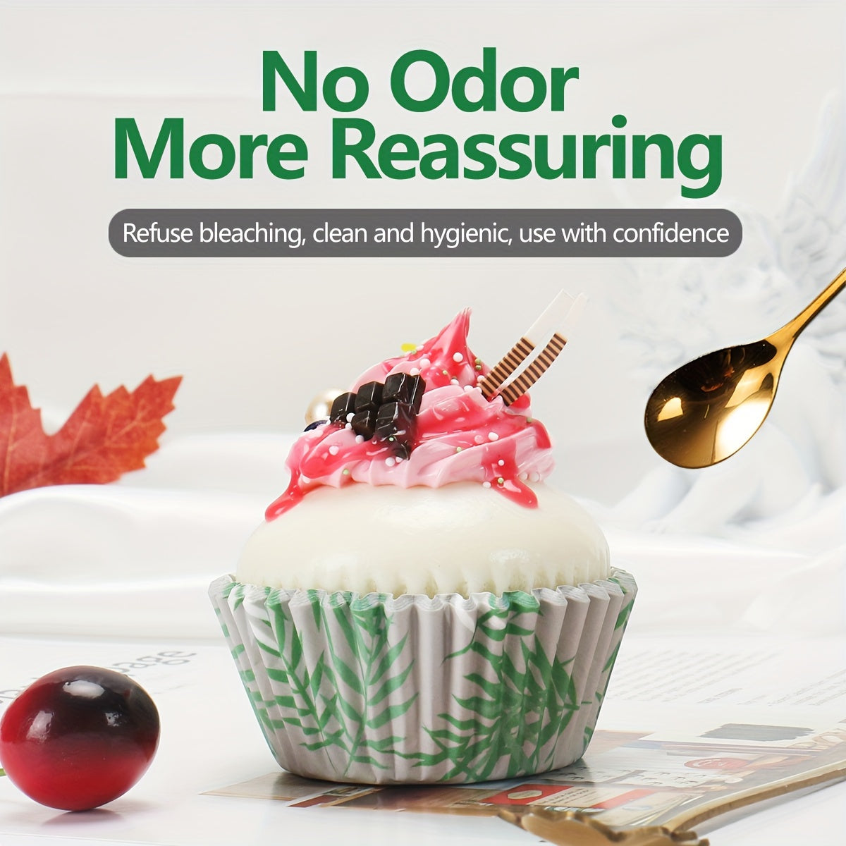 100-Piece Cake and Muffin Paper Set with Hawaiian Pattern for Parties