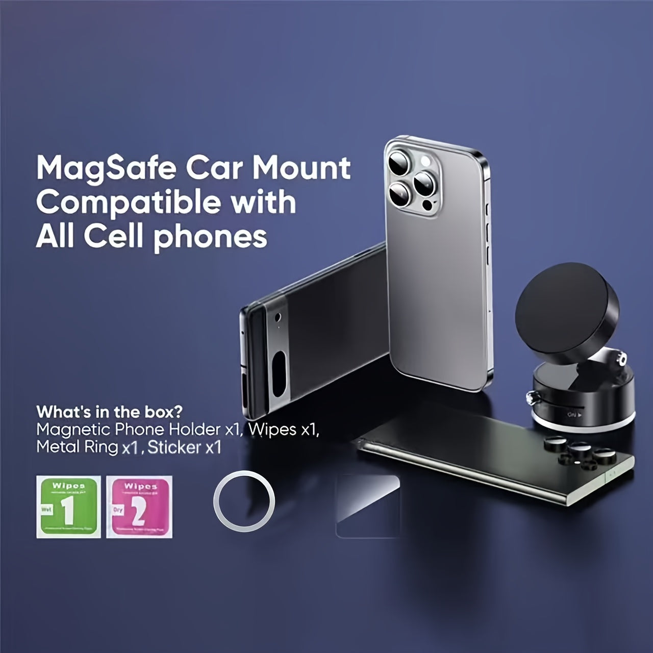 Avtomobil uchun Mobil Telefon uchun Universal Magnitli Suqutli Kupka Bardoshli Navigatsiya uchun