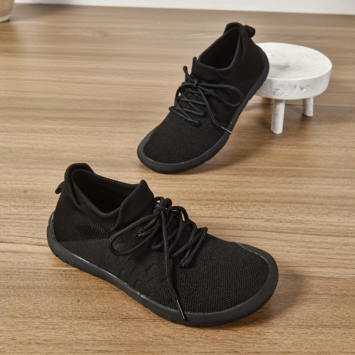 Zapatillas casuales para mujer con caja de dedos ancha, zapatos antideslizantes para caminar