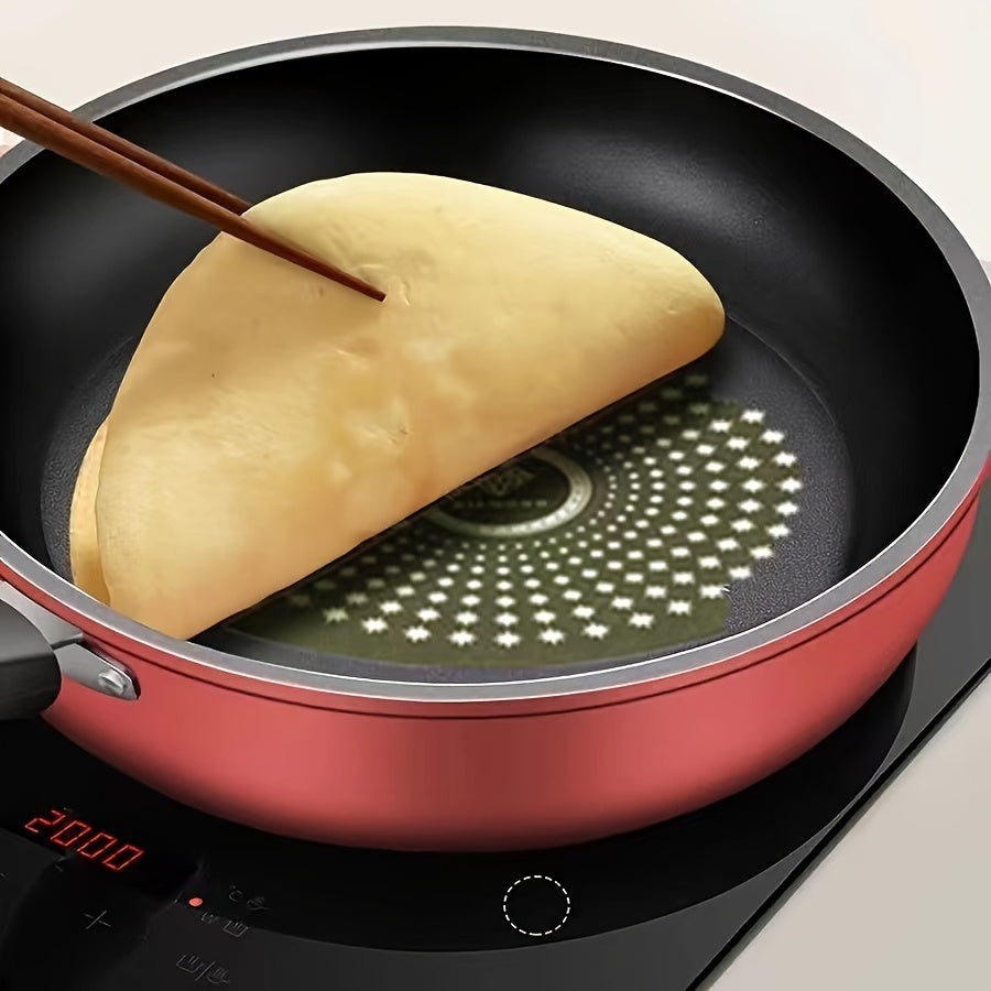 Sartén de hierro fundido antiadherente de 9.5 pulgadas con tapa para cocinas de inducción y de vitrocerámica