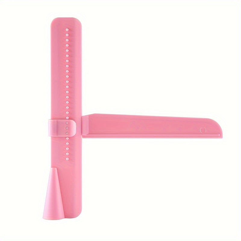 Set de nivelador de pasteles y espátula para crema con cuchilla ajustable para hornear en rosa o azul