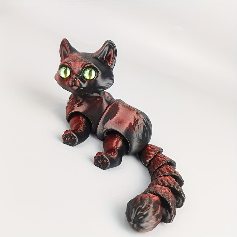 Fantasy Cat Figurine with Articulated Joints No Electricity Required Gift for Occasions