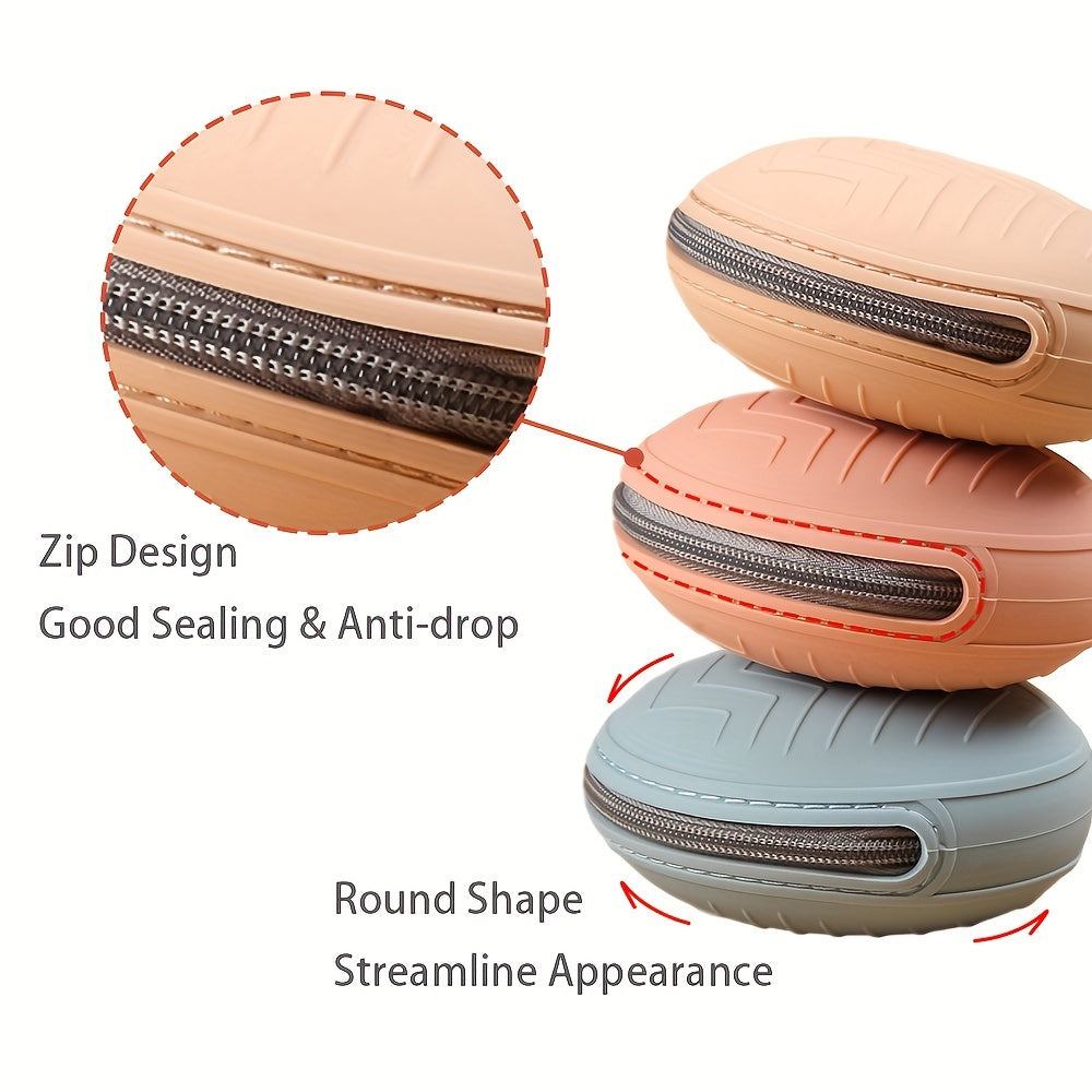 Silicone Pacifier Case Holder Travel Pouch BPA-Free Storage for Silicone Pacifiers