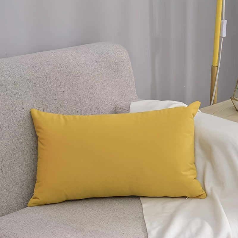 Velvet Pillow Cover Solid Color Cushion Cover for Sofa Bed Living Room 18x18 Inches