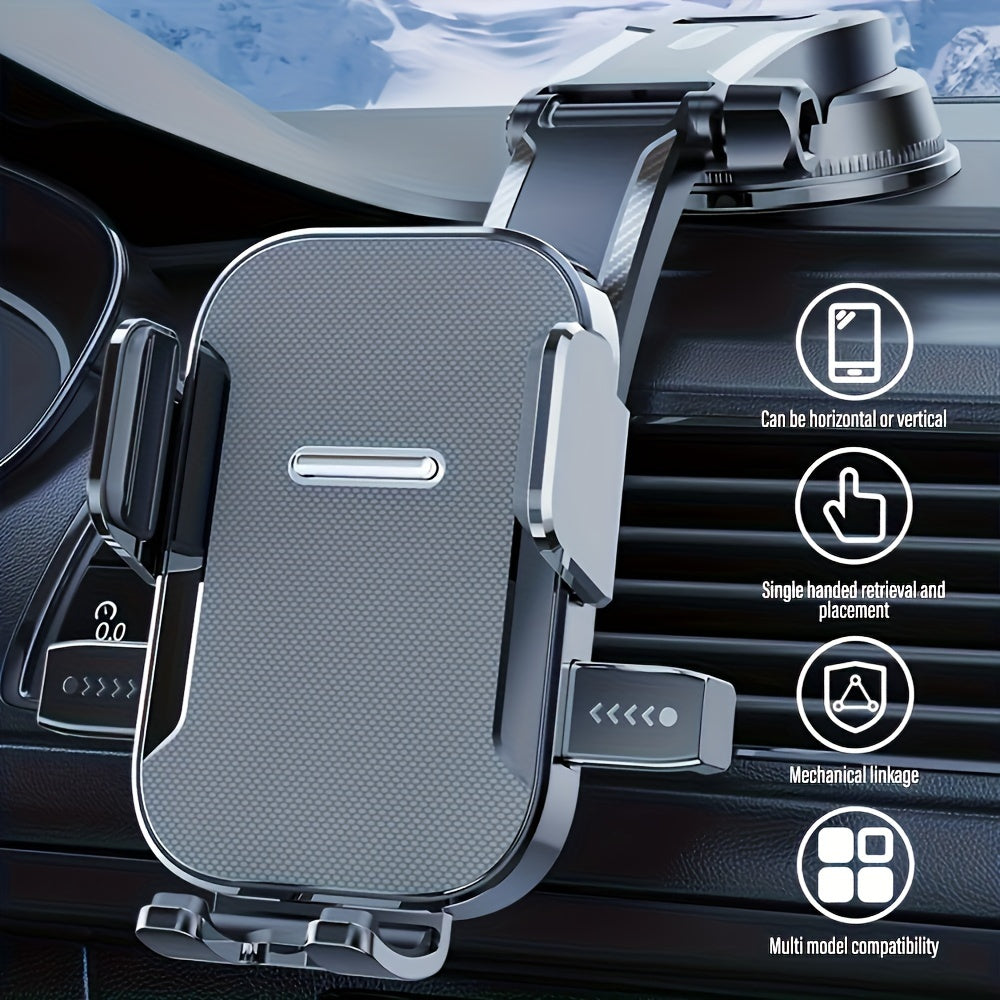 Soporte universal para teléfono de coche con ventosa de succión y rotación de 360° para salida de aire