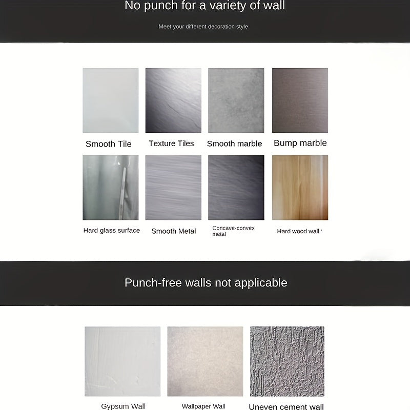 Wall-Mounted Soap Dispenser No-Drill Drainage Plastic Rectangle Green White or Rose Gold Bathroom Kitchen Sink Storage