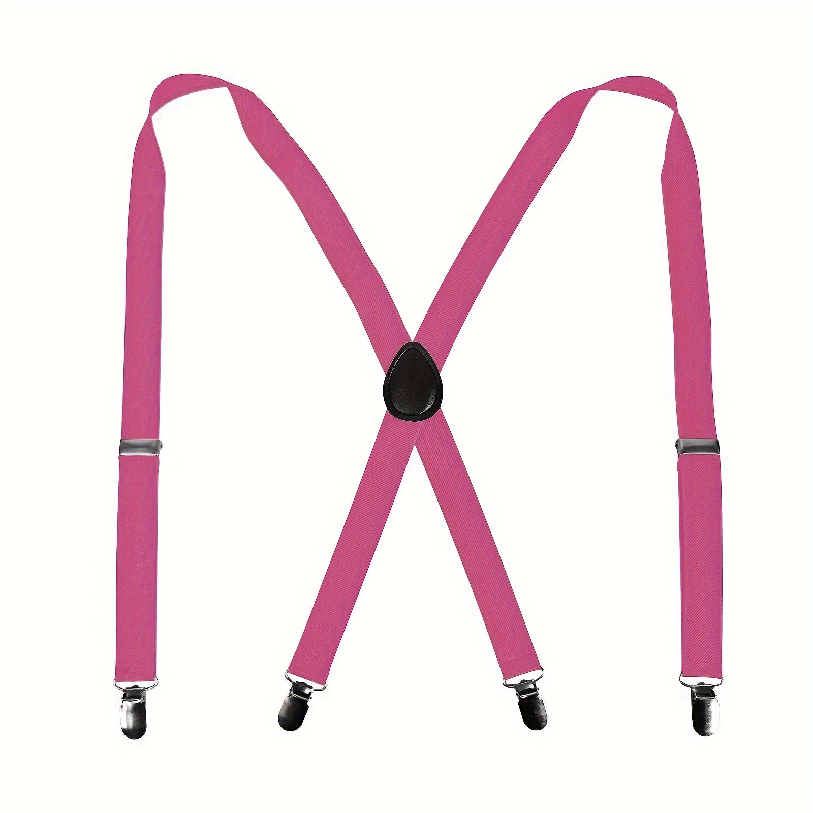 Мужские черные подтяжки X-Back с 4 зажимами, регулируемыми эластичными ремешками и металлическими зажимами