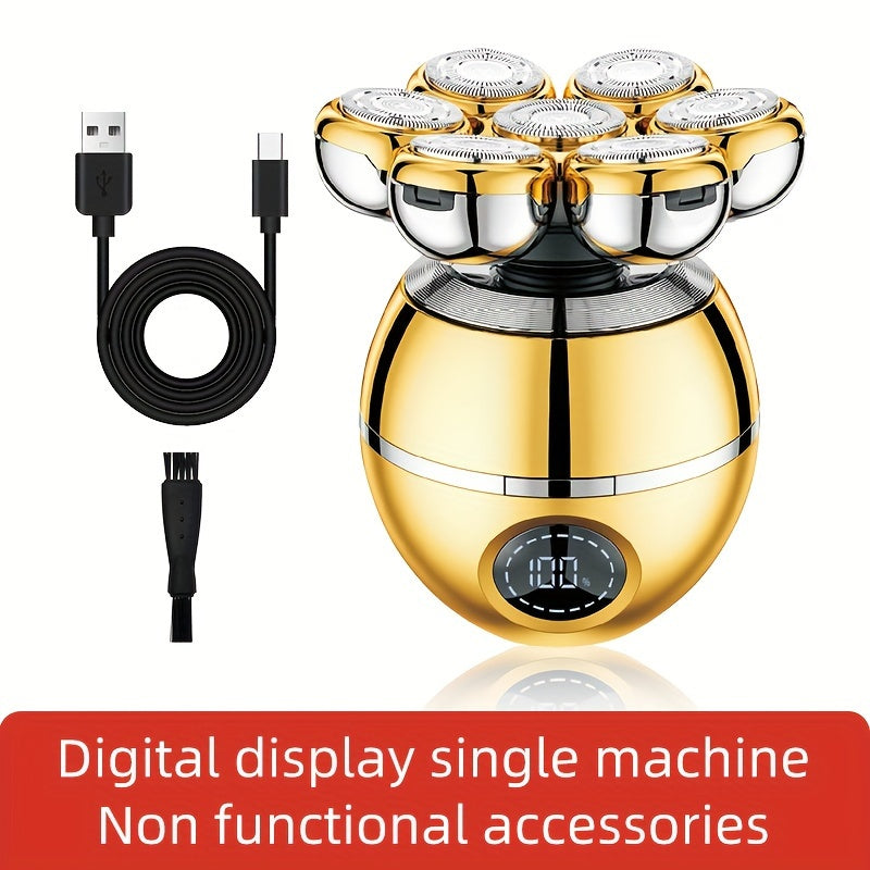 Мужской цифровой бритвенный прибор 5-в-1 триммер для бороды машинка для стрижки волос триммер для носа беспроводной