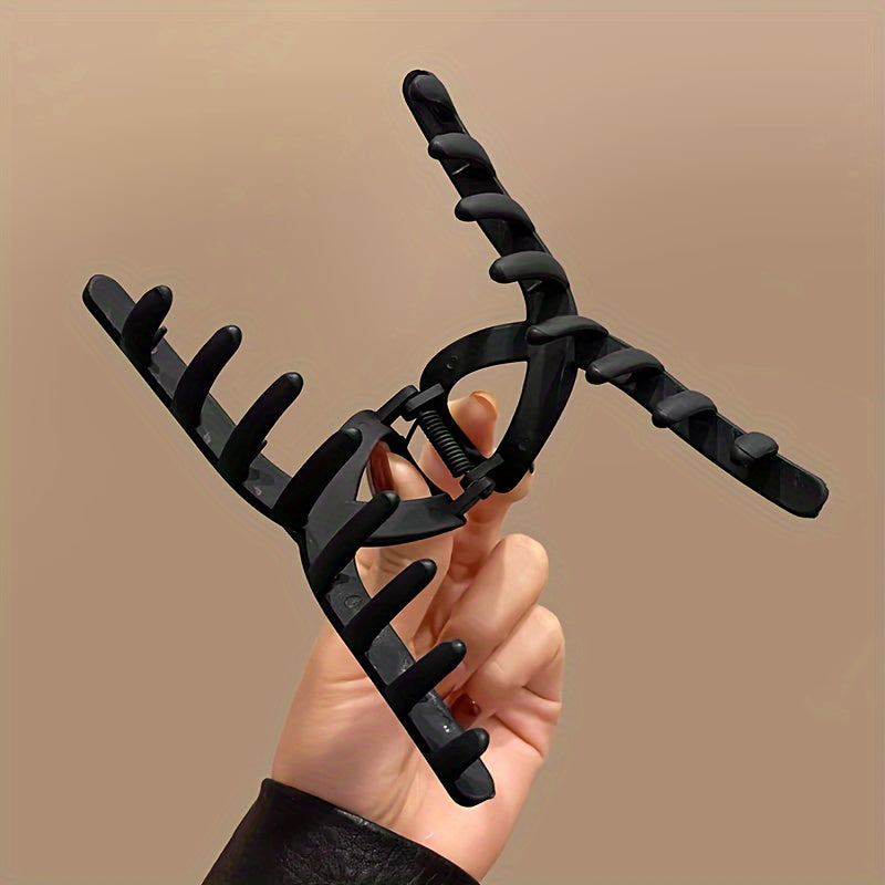 Large Hair Claw Women’s Shark Clip Cross Design for Thick and Thin Hair