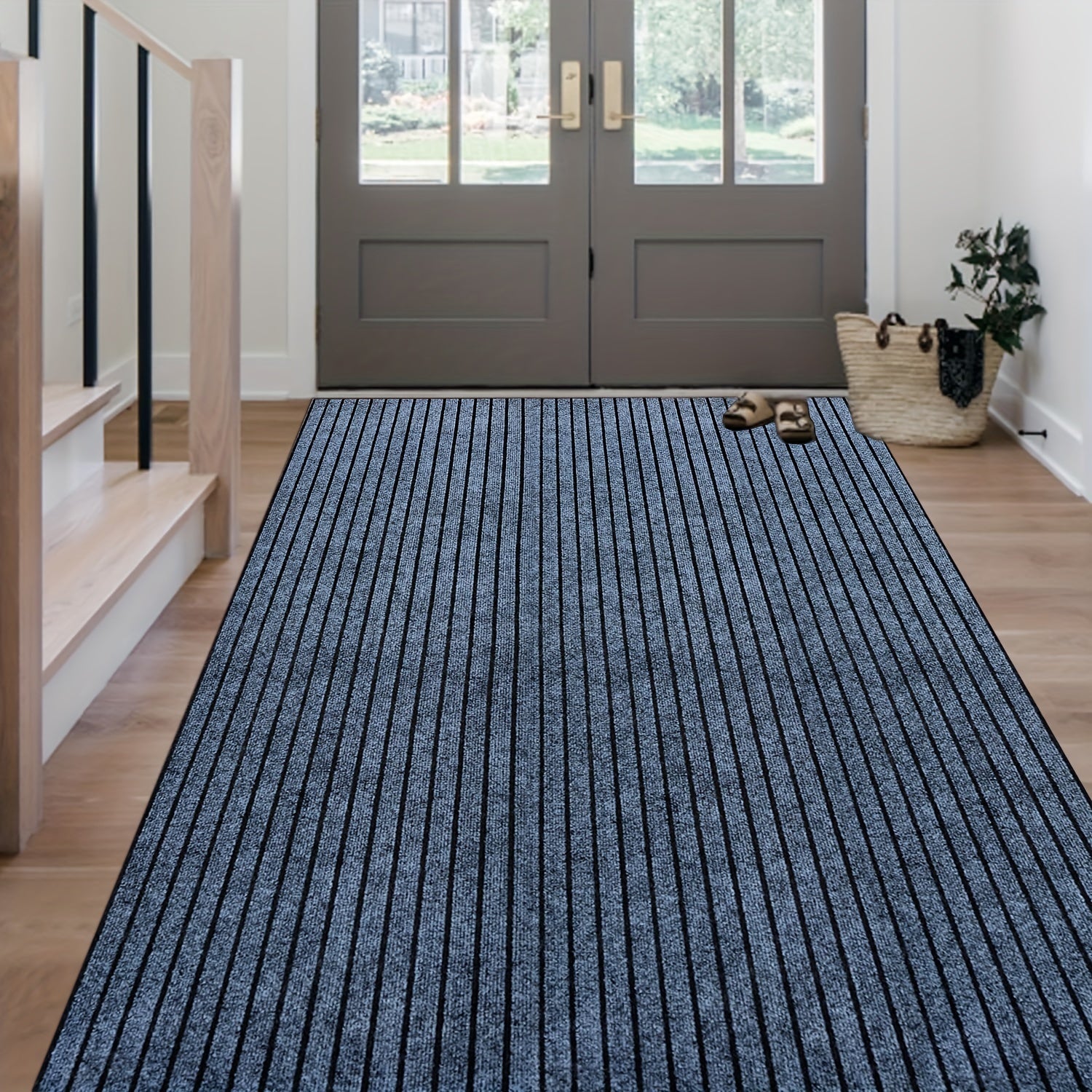 Non-Slip Waterproof Runner Rug for Indoor Outdoor High Traffic Hallways Decks