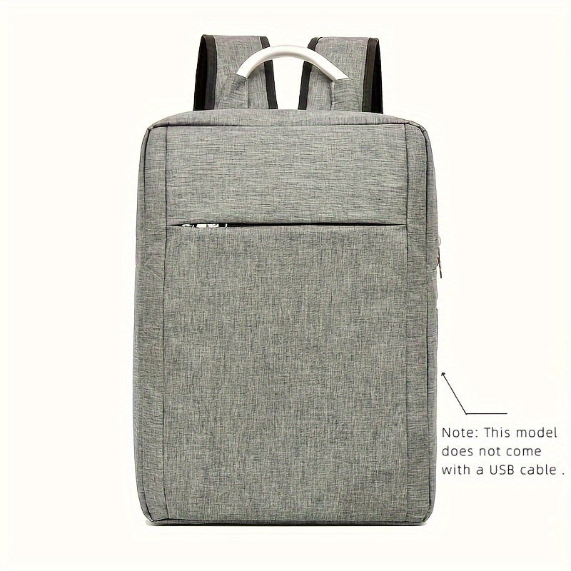 Large Nylon Travel Laptop Backpack with USB Charging and Stain-Resistant Features