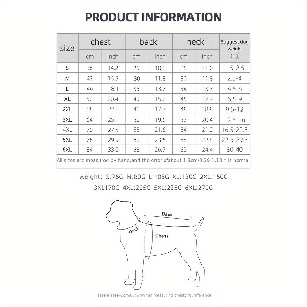 Waterproof Windproof Dog Jacket with Reflective Strips for All Breed Sizes