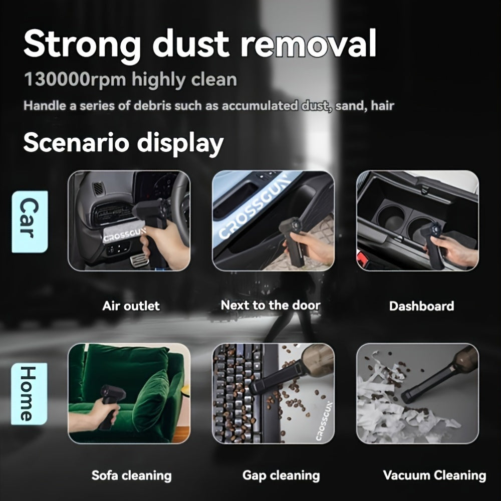 USB Rechargeable Handheld Fan with 130000RPM Brushless Motor for Camping and Outdoor Use