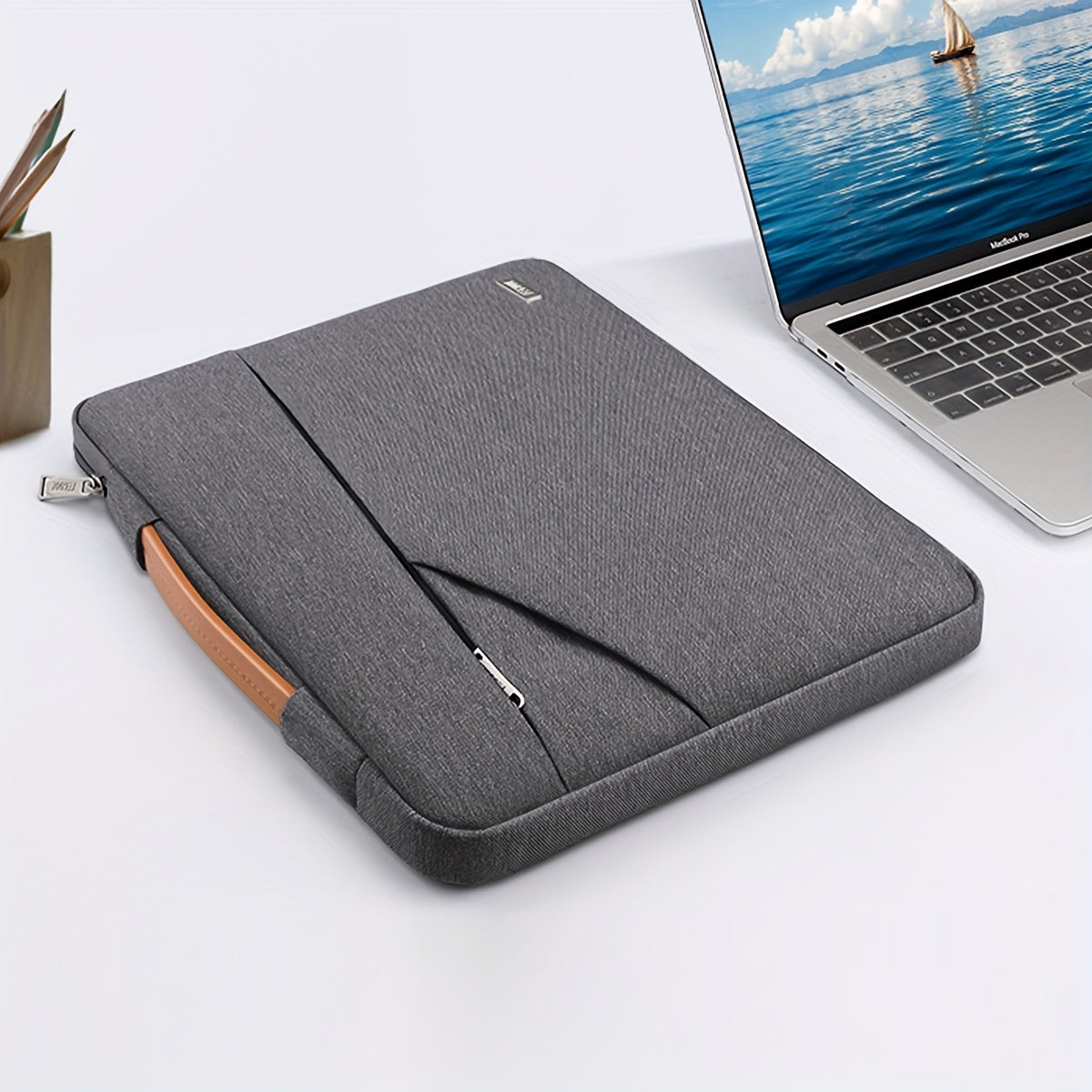 Laptop Sleeve Bag for 13-16 Inch MacBooks Waterproof Shock-Resistant Dark Gray
