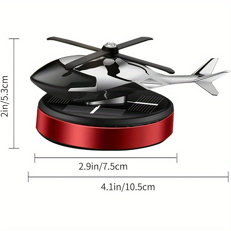 Solar Car Air Freshener Helicopter Model Solar Air Purifier Fragrance Diffuser