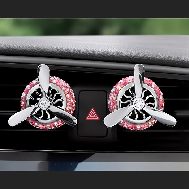 Ayollar uchun toʻliq avtomobil ventilyatsiya ventilyator uchun havo tozalash tabletkalari, aylanadigan fan, dekor