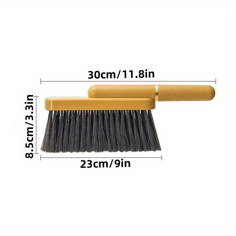 Soft Bristle Handheld Brush for Clothing, Blankets, Carpets, Small Broom Head