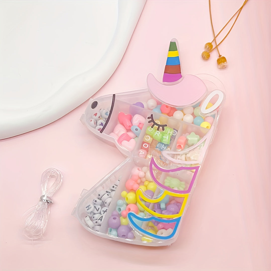Acrylic Unicorn Beads for Jewelry Making, DIY Bracelets and Necklaces for Girls