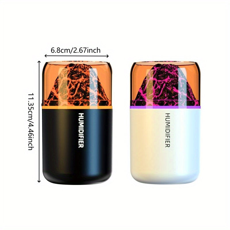 Large Mist 7-Color LED Humidifier for Home Office Car USB Quiet