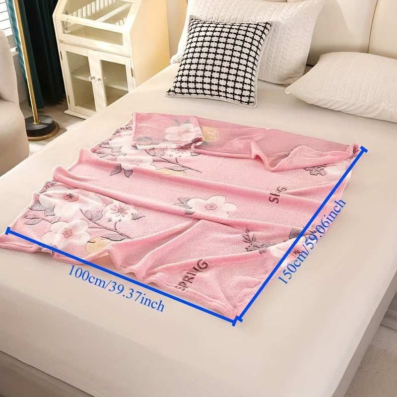 Gul naqshli flanel yostiq uchun choyshab, divan, yotoq, ofis, avtomobil uchun qulay, barcha mavsumlarga mos