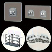 Ganchos autoadhesivos paquete de 10 organizador transparente de plástico a prueba de agua para cocina, baño, dormitorio y oficina