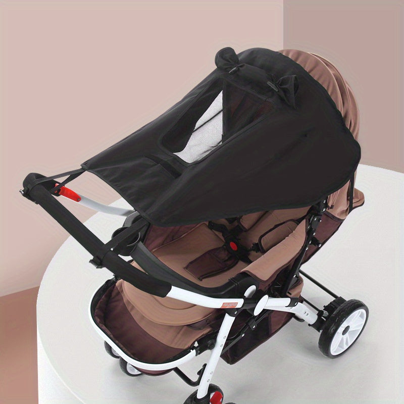 Stroller Sunshade UV Protection Waterproof Polyester with Viewing Window