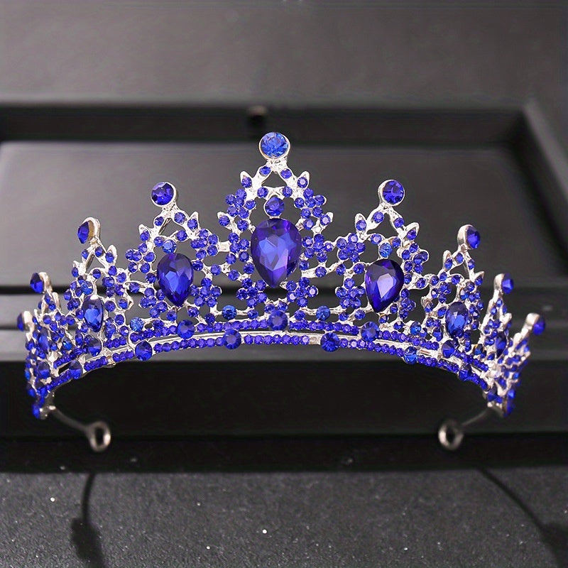 Princess Crown for Women and Girls, Queen Tiara, Elegant Silver Headpiece
