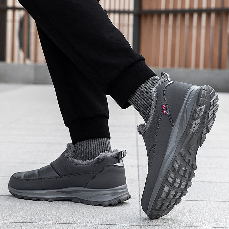 Women's Slip-On Winter Shoes Non-Slip Cushioned Burgundy Indoor Outdoor