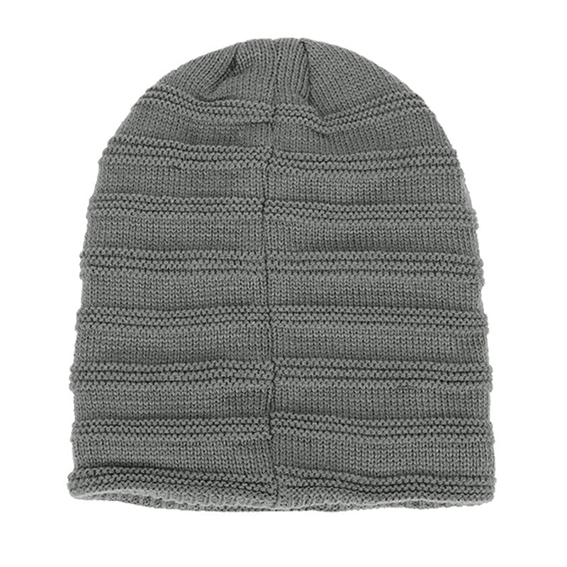 Men's Fleece Knitted Winter Hat Warm Outdoor Cap