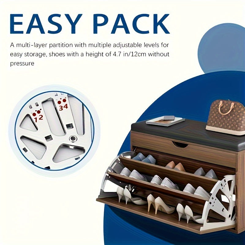 Stylish 3-Tier Stainless Steel Shoe Rack Modern Metal Frame Shoe Storage