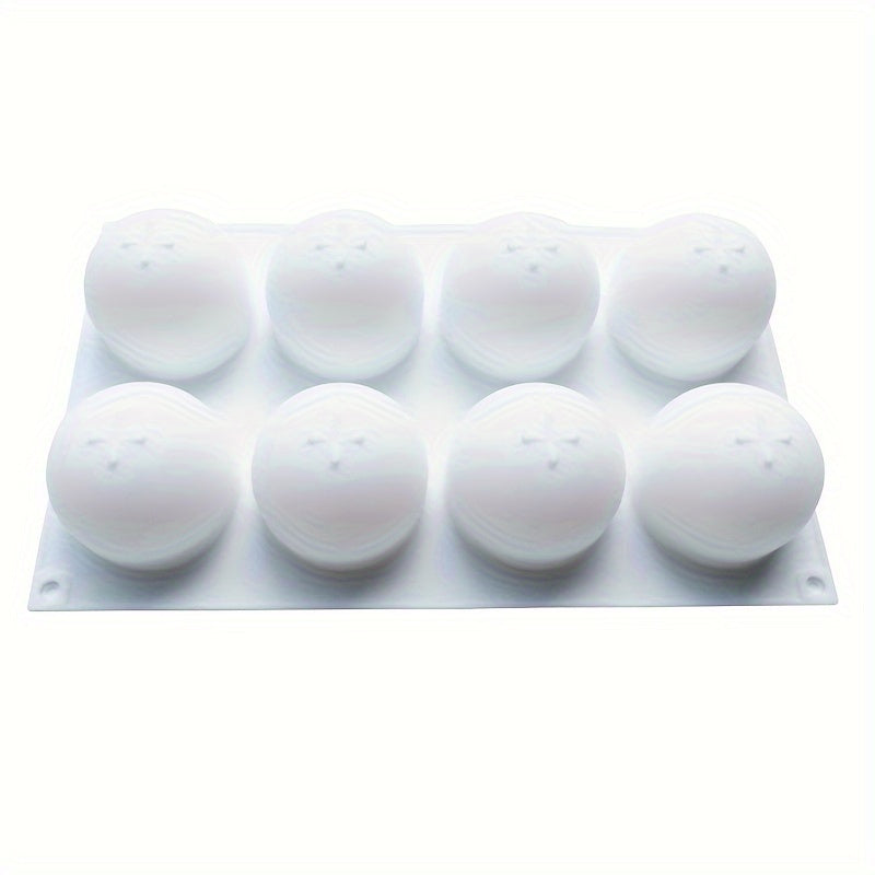 Round Silicone Cake Mold 8 Cavities for Baking Chocolates and Truffles