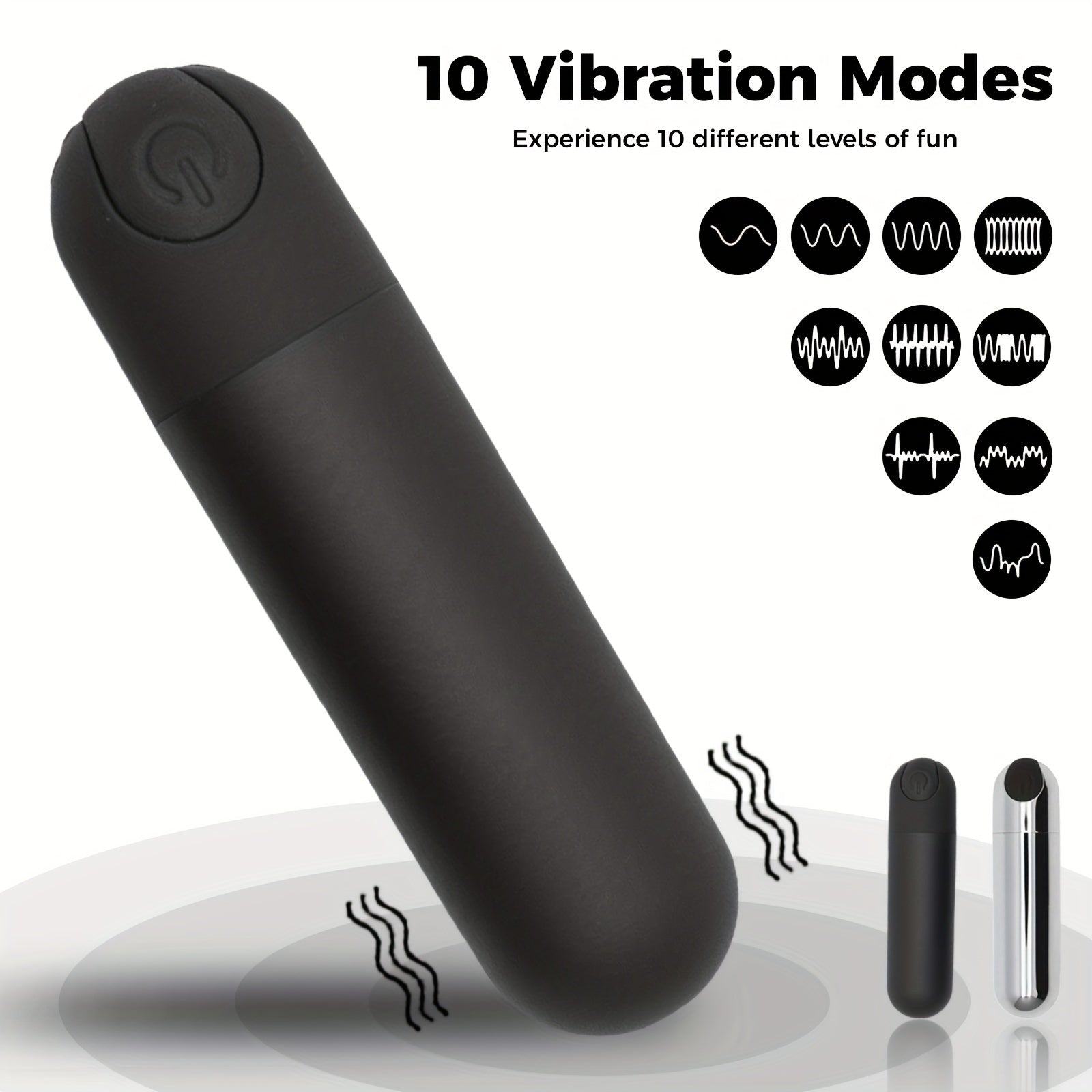 Juguete de huevo vibrador para mujer con vibraciones fuertes y bajos profundos