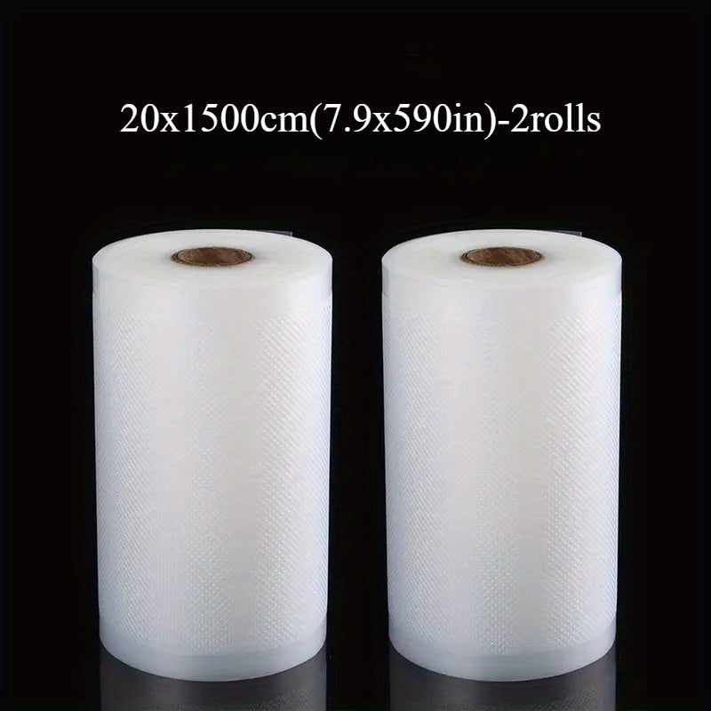 2pcs Food Storage Bags 15m Reusable White 11.02cm Kitchen Food Packaging