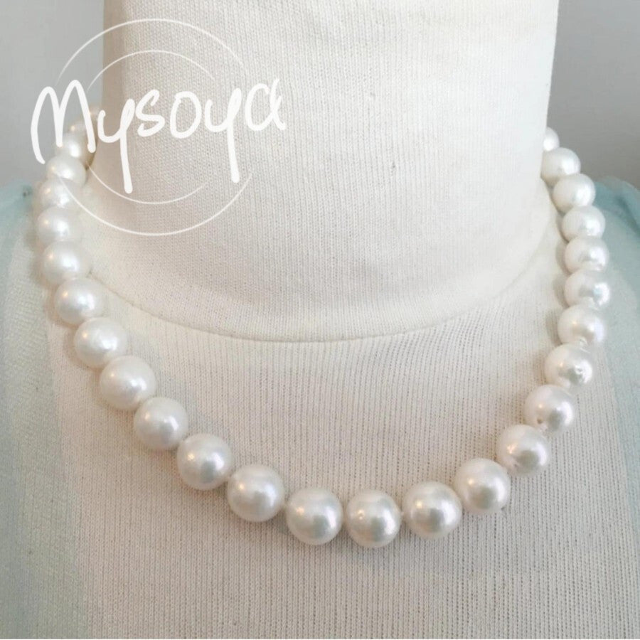 Freshwater Pearl Necklace 9-11mm Elegant Gift Box Suitable for Birthdays Weddings Anniversaries