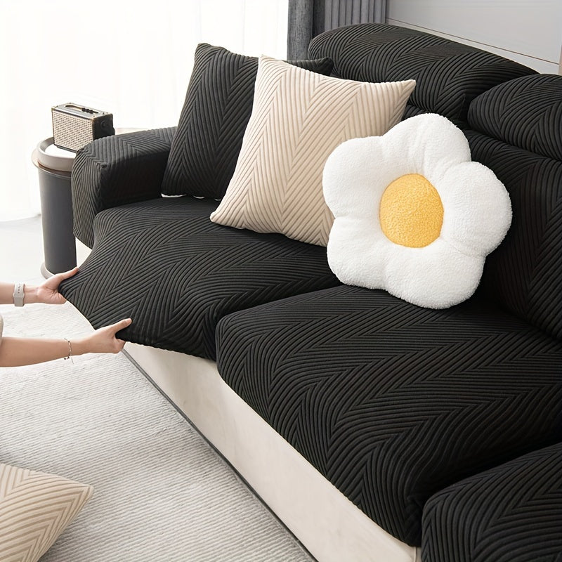 Скандинавский эластичный чехол для дивана на все сезоны, защита от царапин домашних животных.