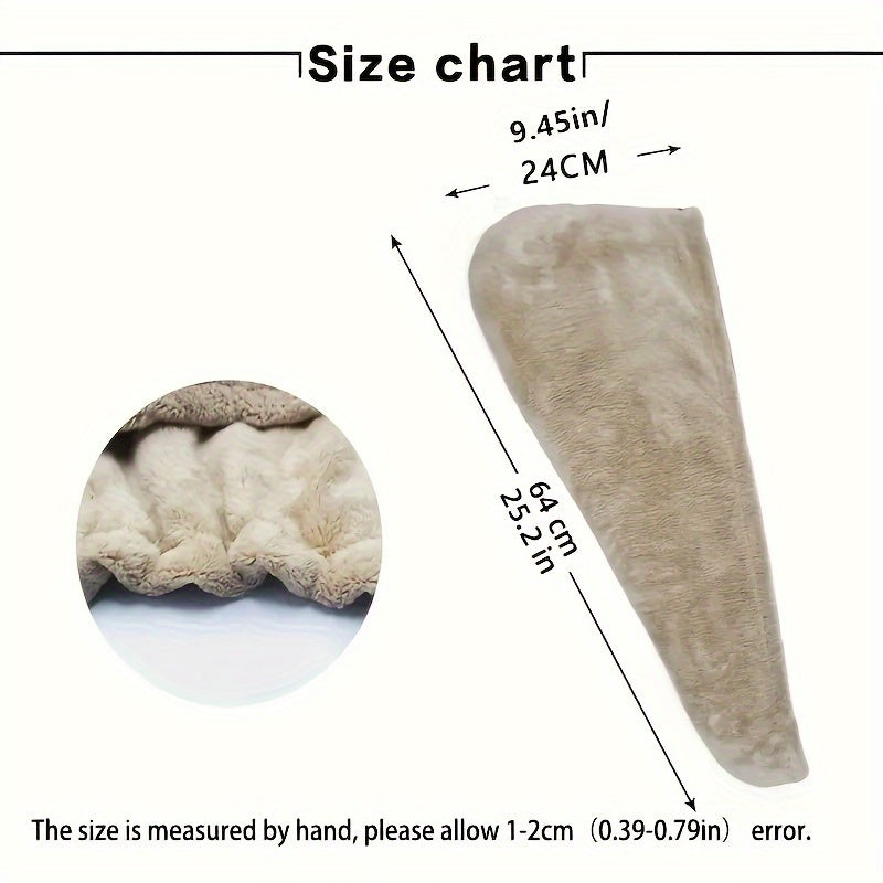 Microfiber Hair Towel for Fast Drying Anti-Frizz and Static Bathroom Use