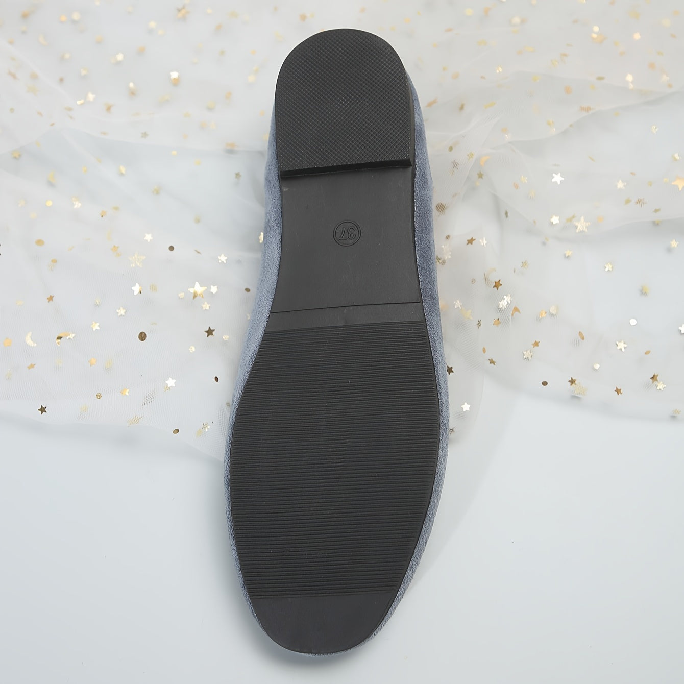 Women's Loafers with Fabric Upper Faux Lining Durable Plastic Sole All-Season Elegant Slip-On