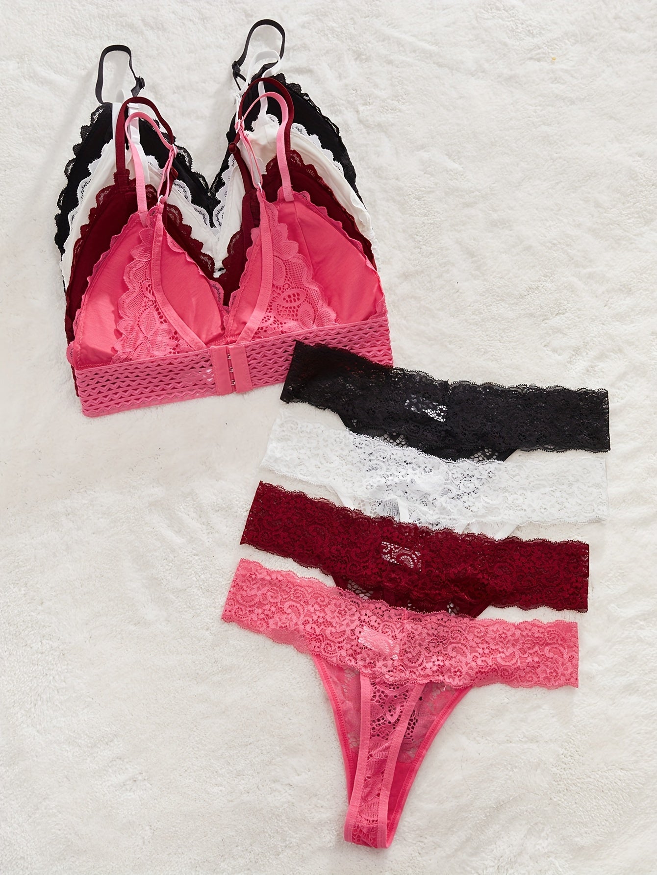 Women's Romantic Lingerie Set in Four Colors
