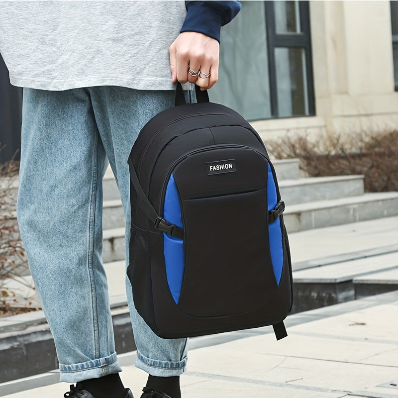 Large Capacity Waterproof Nylon School Backpack for Going Out and Casual Use