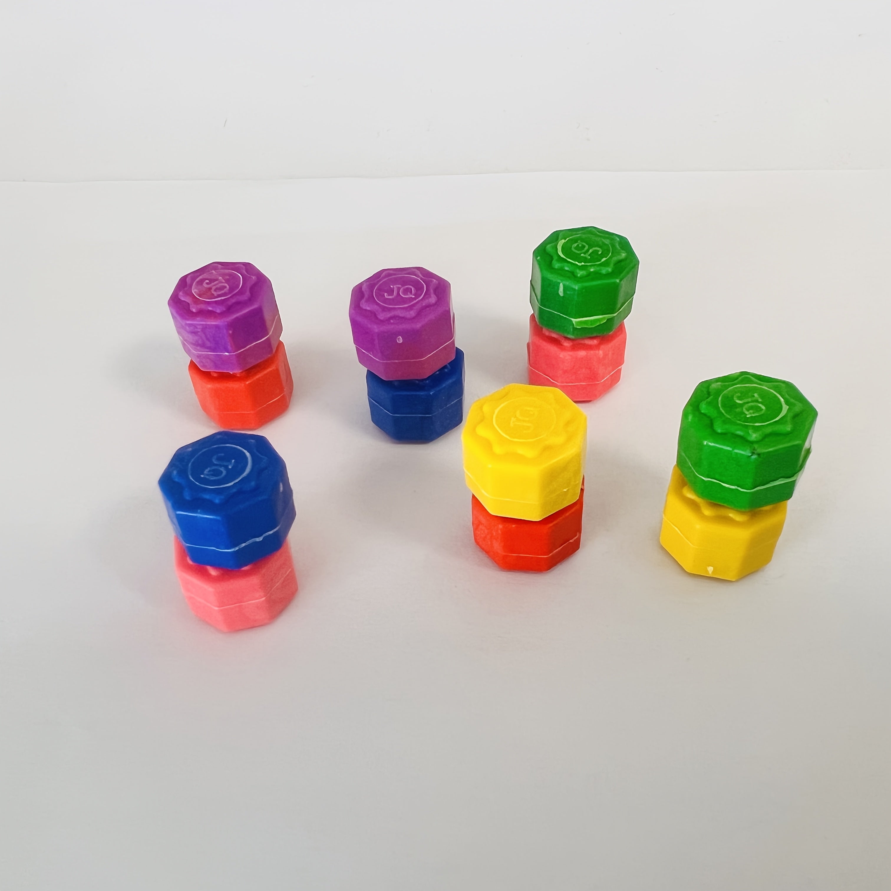 Juego al aire libre para adultos, plástico Gonggi, clásico coreano, piedra-agarre, colorido