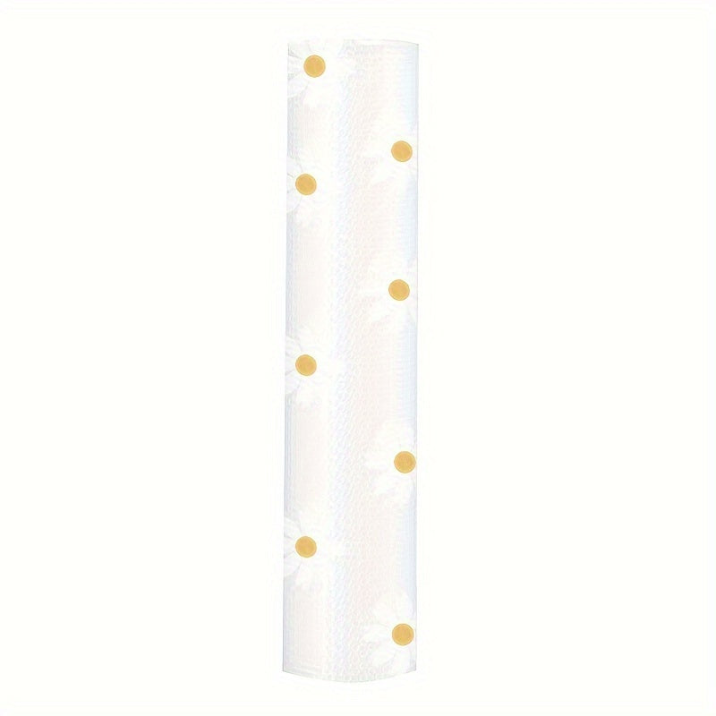 EVA Waterproof Shelf Liner with Daisy Pattern Non-Adhesive Drawer Mat for Kitchen Cabinets
