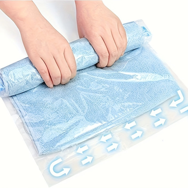 Small Vacuum Compression Storage Bags 10 Pieces Space-Saving Travel Organizer