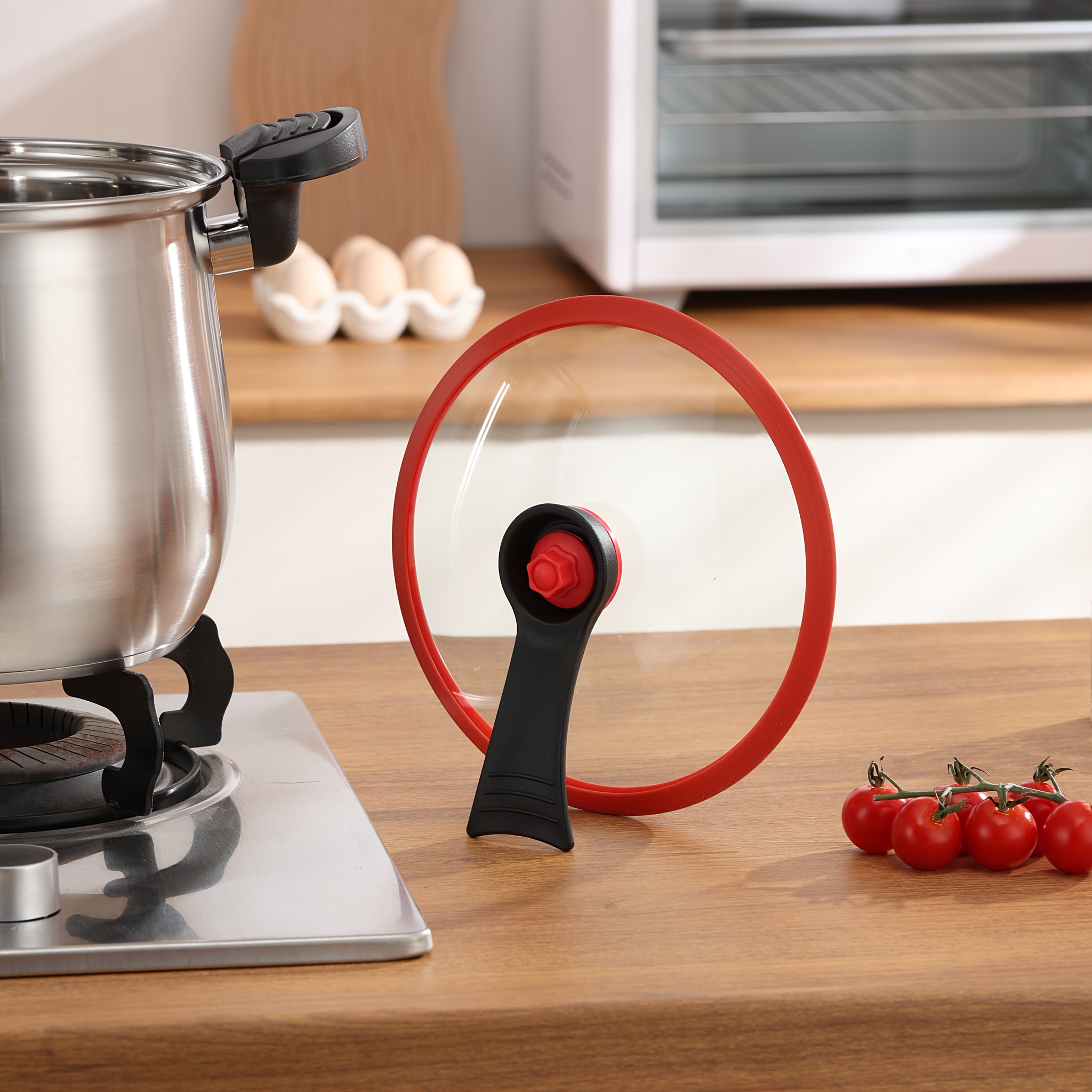 Stainless Steel Saucepan 1pc Large Capacity Non-Stick Induction Gas Stove Cooking Pot