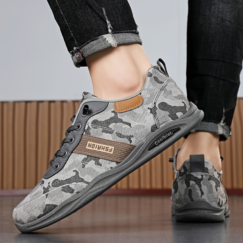 Zapatillas de skate de camuflaje ligeras para hombre para primavera y verano