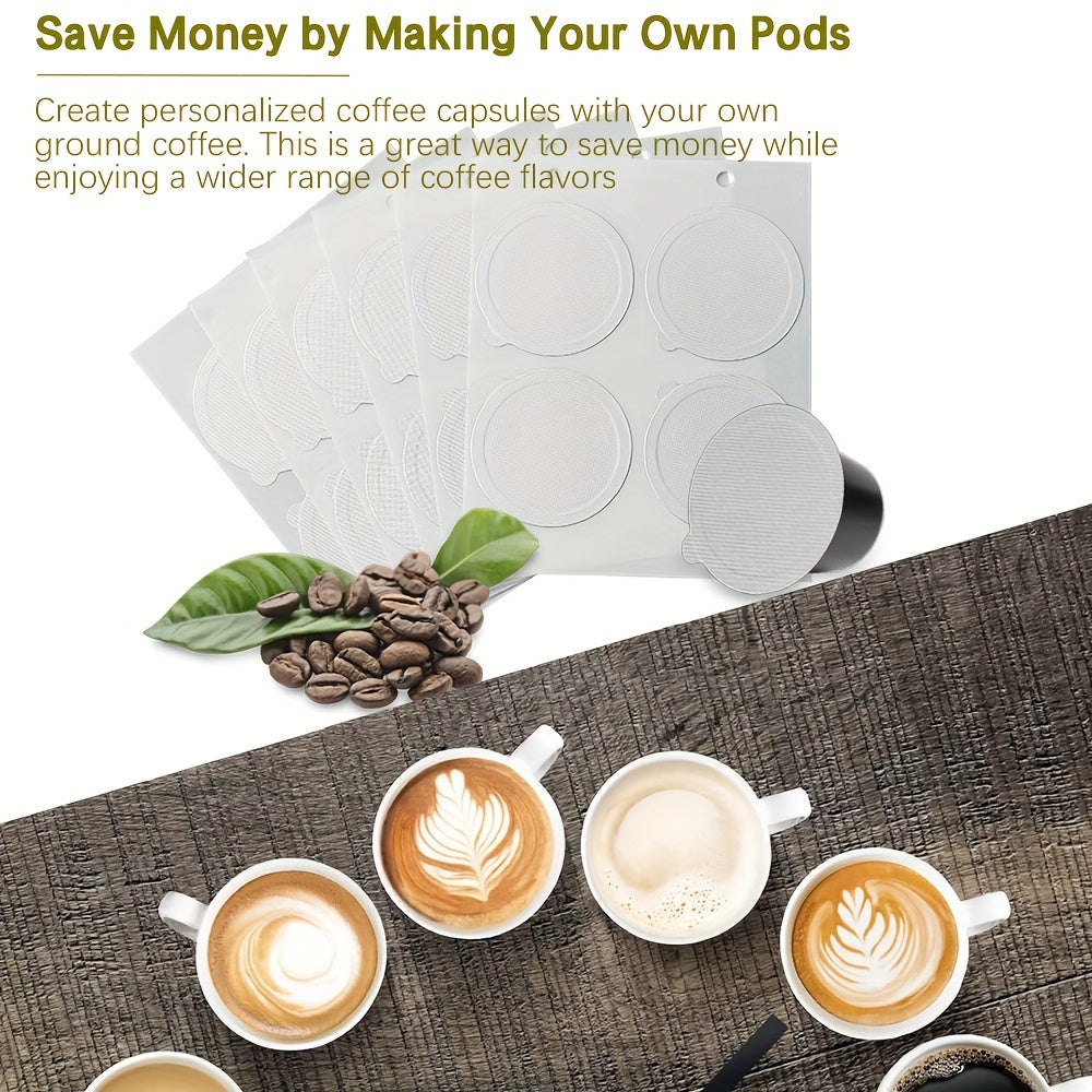 Alüminiy folga qopqog'lari to'plami 3.7cm-6.2cm Qayta ishlatiladigan qahva kapsula qoplamalari