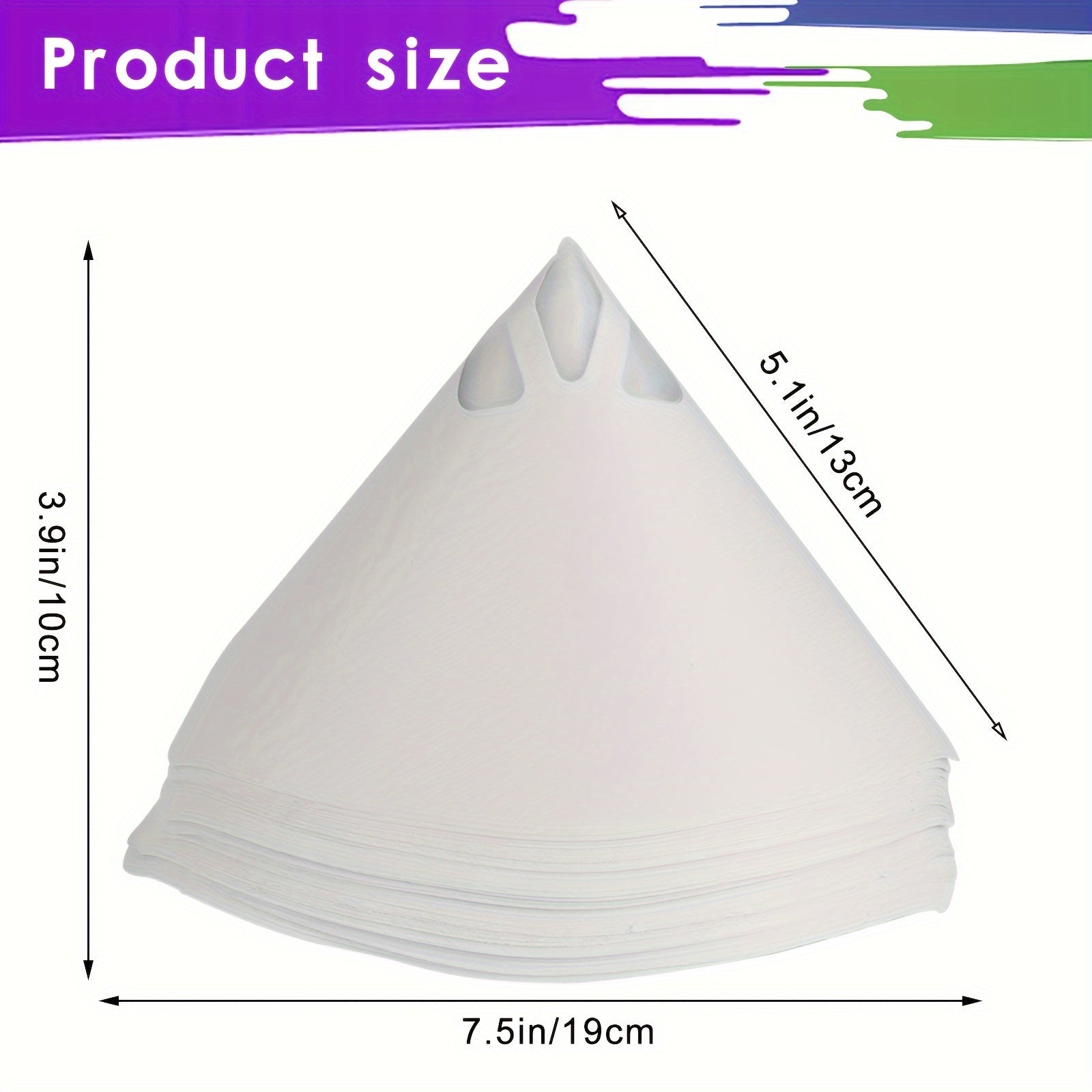 Бумажный воронка для фильтрации краски для распылителей, гараж, мастерская, фильтр для краски и мусора