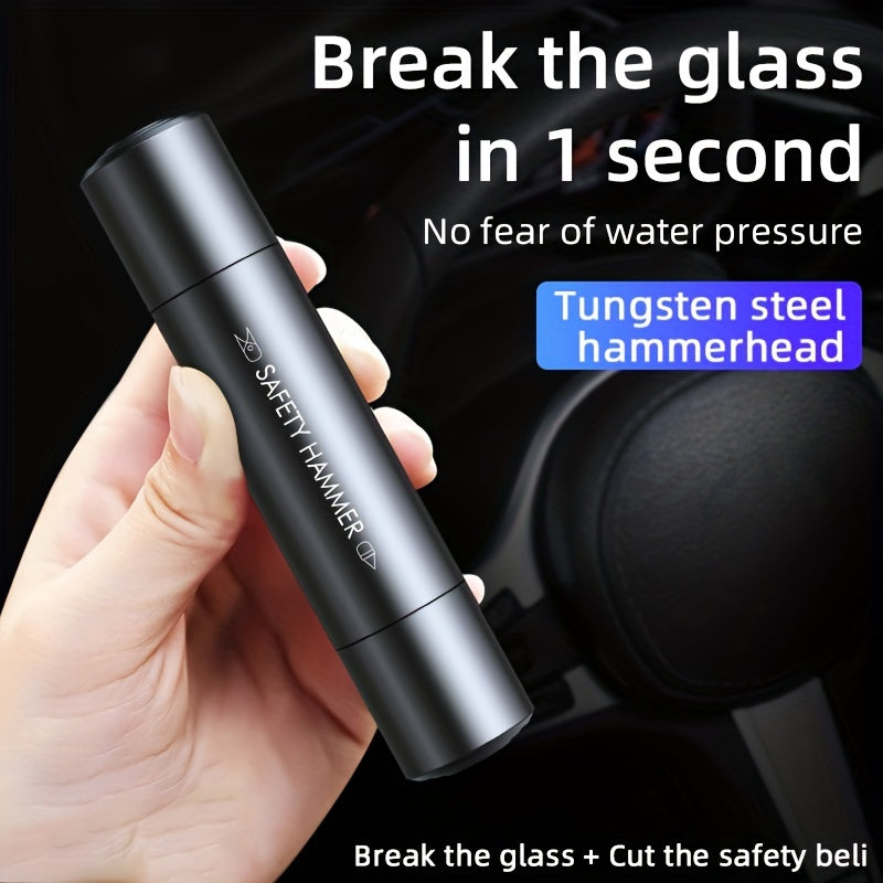 Avtomobil favqulodda xavfsizlik bolg‘usi, alyuminiy qotishma, oynani sindiruvchi, xavfsizlik kamarini kesuvchi