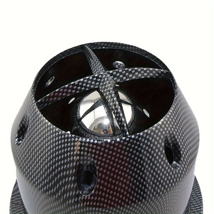 Universal avtomobil havo olish filtri 3Inch karbon tolasi ko‘rinishi sovuq havo dumaloq