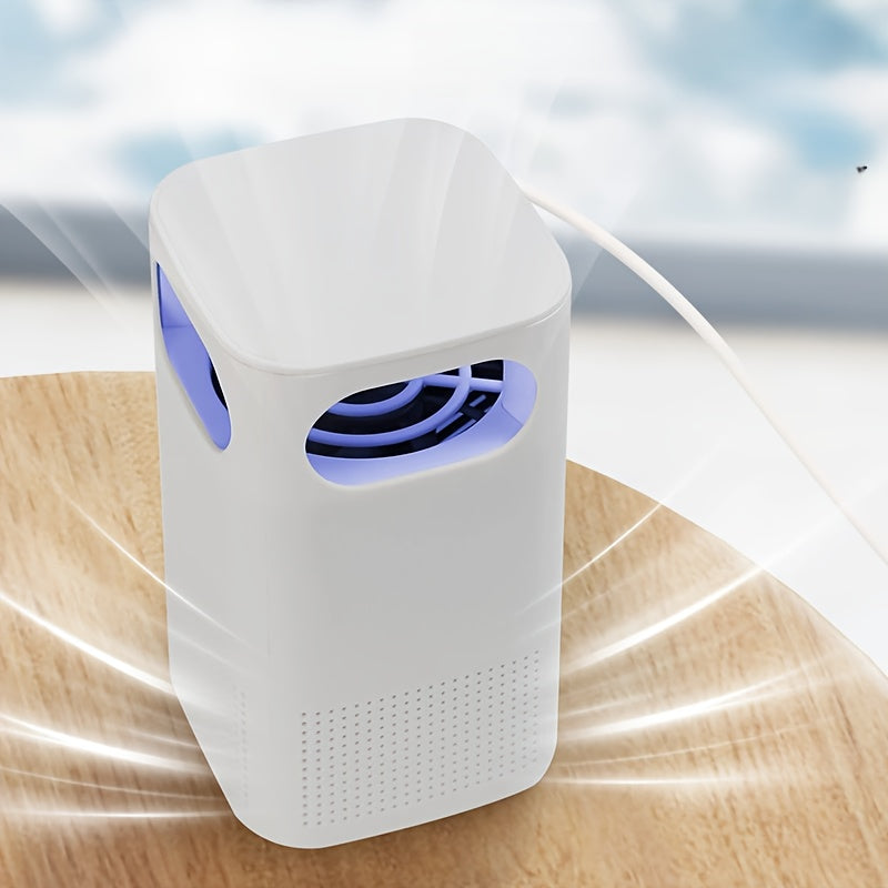 Компактный белый USB-очиститель воздуха для комнаты, автомобиля, общежития с передовой фильтрацией